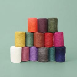 Gekleurd jute op rol 15 cm x 10 meter